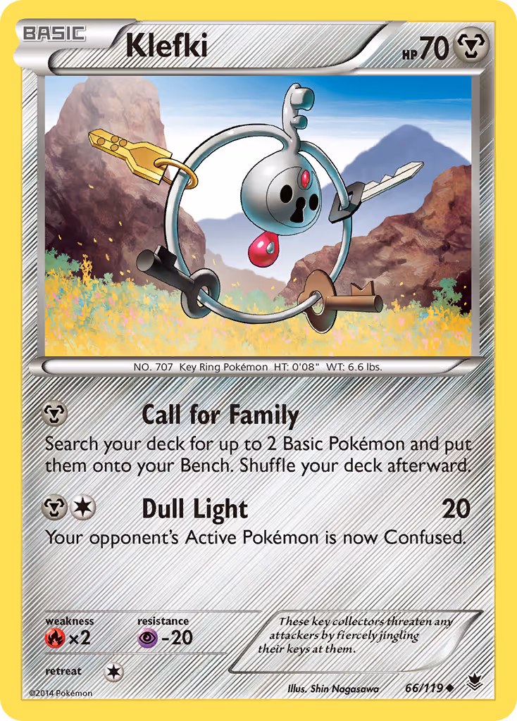 Klefki 66/119 Pokemon card