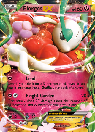 Florges EX 67/119 Pokemon card