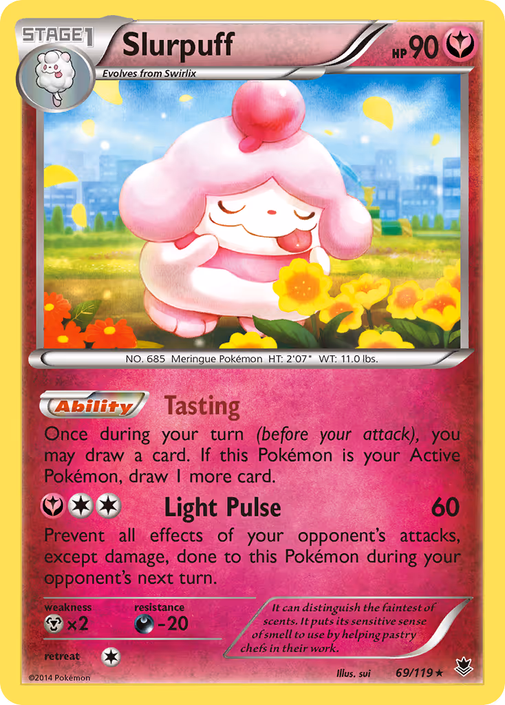 Slurpuff 69/119 Pokemon card
