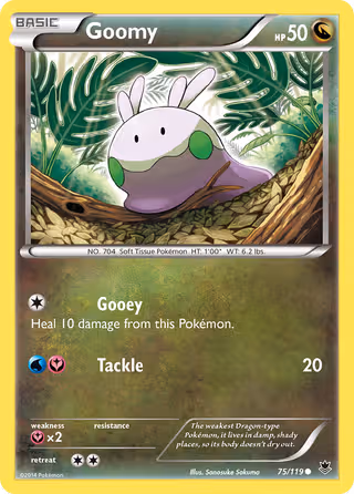 Goomy 75/119 Pokemon card