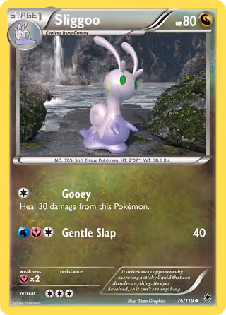 Sliggoo 76/119 Pokemon card