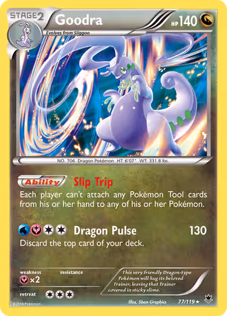 Goodra 77/119 Pokemon card