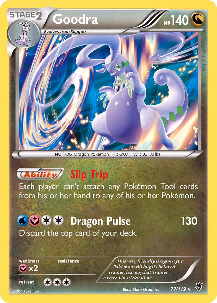Goodra 77/119 Pokemon card