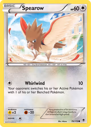 Spearow 78/119 Pokemon card