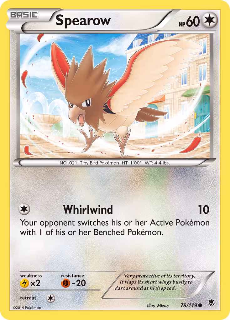 Spearow 78/119 Pokemon card
