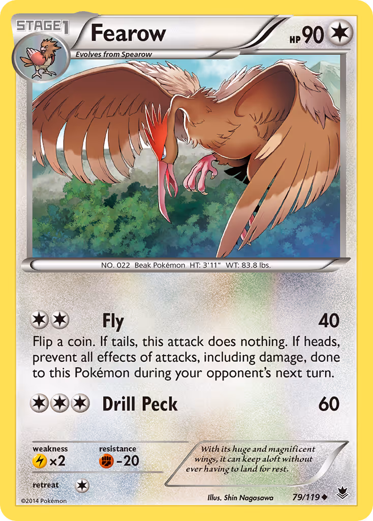 Fearow 79/119 Pokemon card