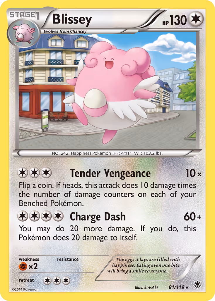 Blissey 81/119 Pokemon card