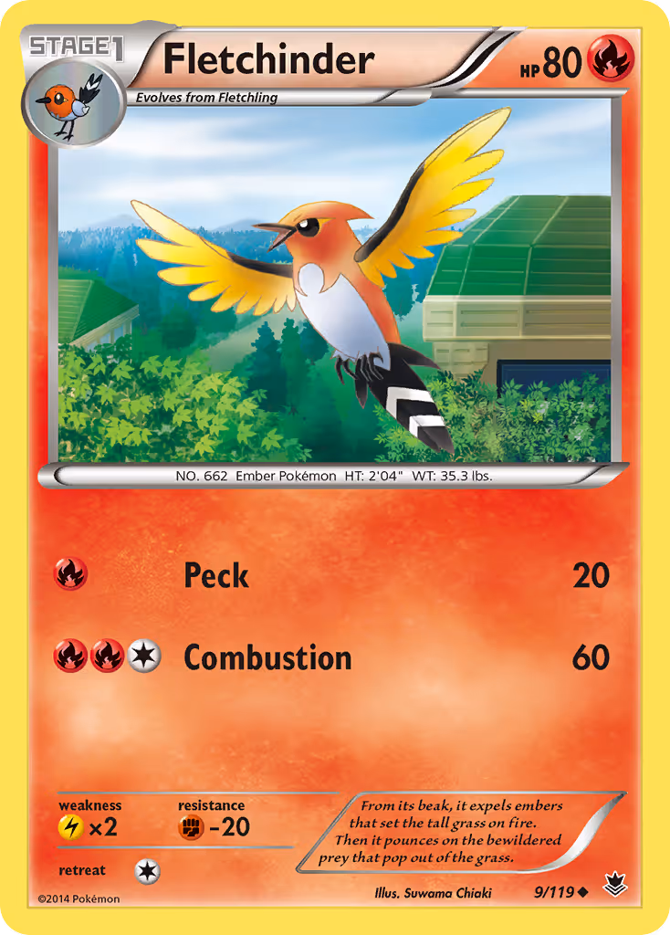 Fletchinder 9/119 Pokemon card