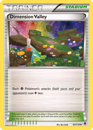 Dimension Valley 93/119 Pokemon card