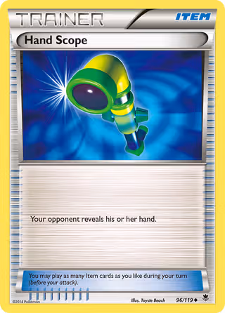 Hand Scope 96/119 Pokemon card