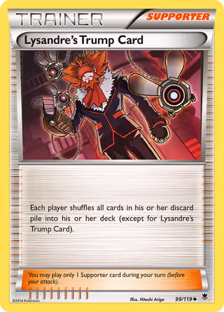 Lysandre's Trump Card 99/119 Pokemon card