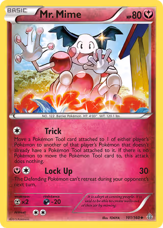 Mr. Mime 101/160 Pokemon card