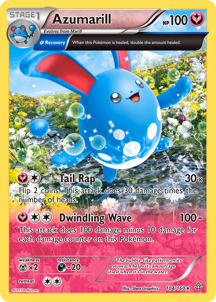 Azumarill 104/160 Pokemon card