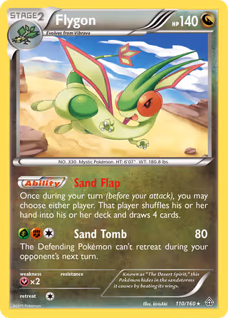 Flygon 110/160 Pokemon card