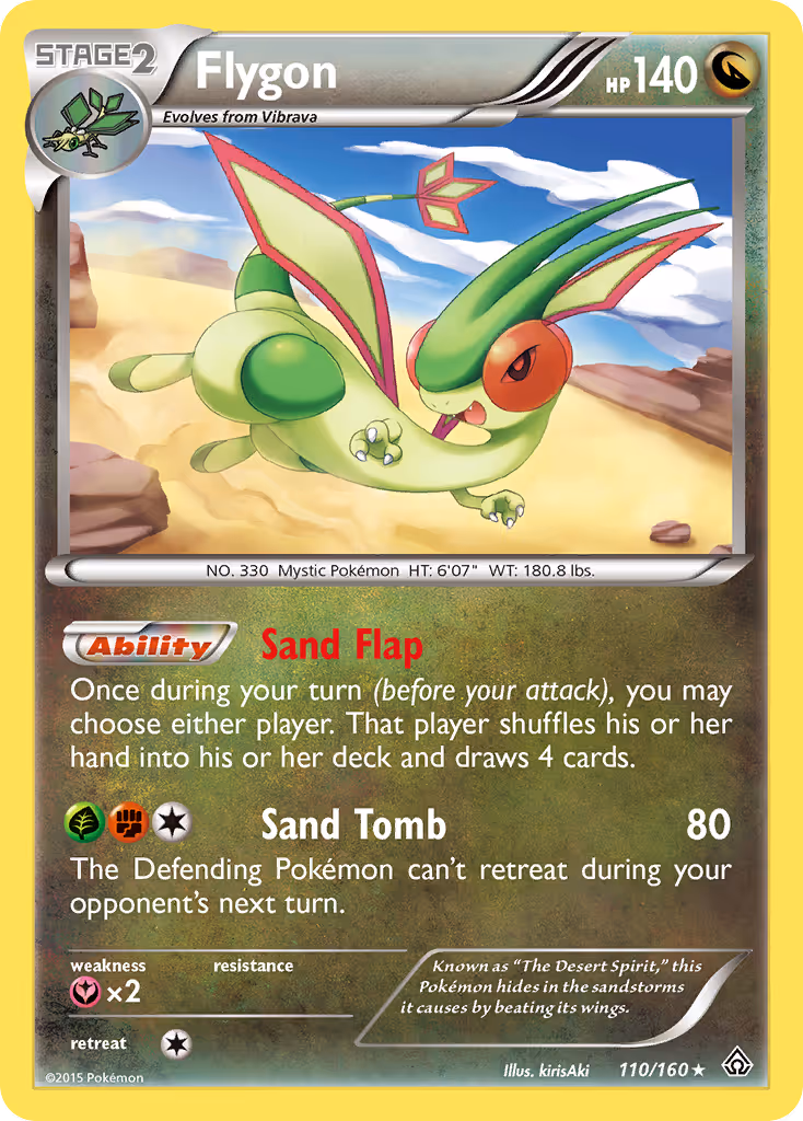 Flygon 110/160 Pokemon card