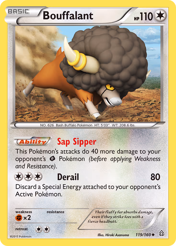 Bouffalant 119/160 Pokemon card