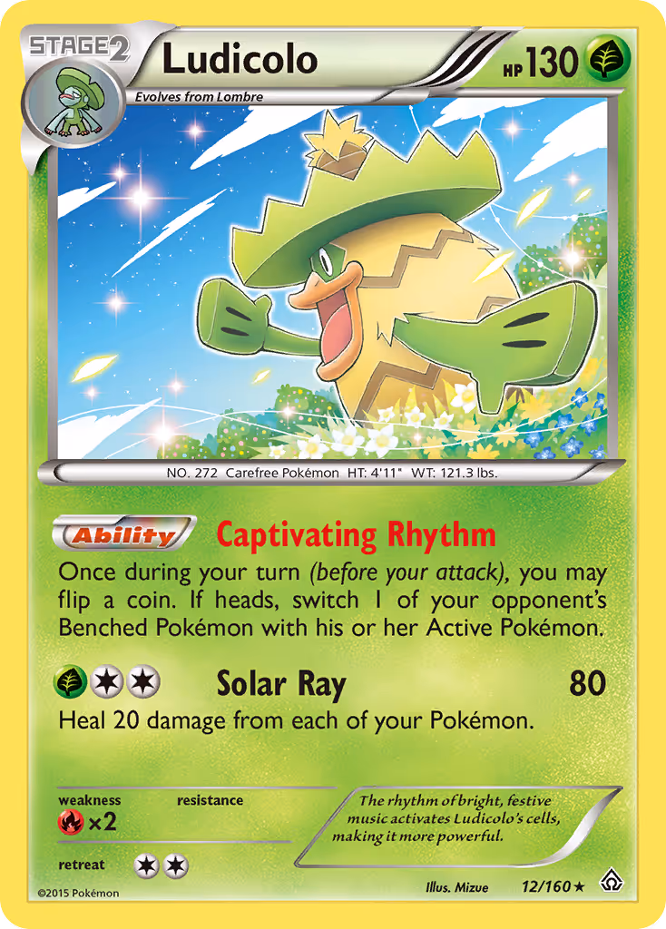 Ludicolo 12/160 Pokemon card