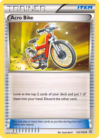 Acro Bike 122/160 Pokemon card