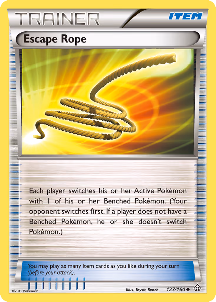 Escape Rope 127/160 Pokemon card