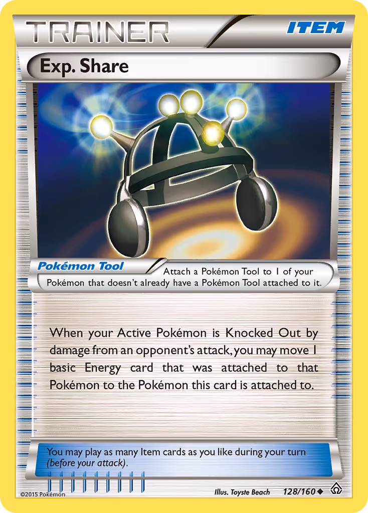 Exp. Share 128/160 Pokemon card
