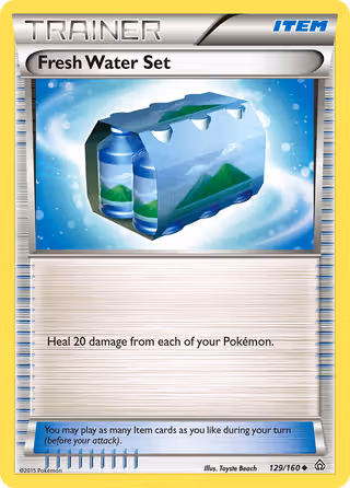 Fresh Water Set 129/160 Pokemon card