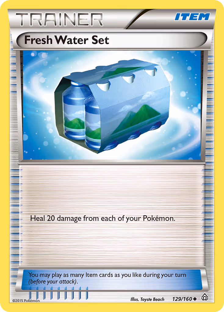 Fresh Water Set 129/160 Pokemon card