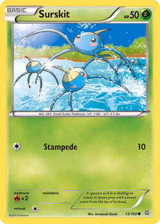 Surskit 13/160 Pokemon card