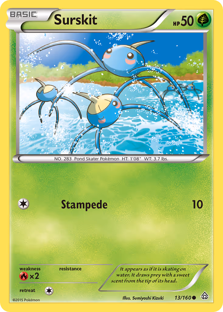 Surskit 13/160 Pokemon card
