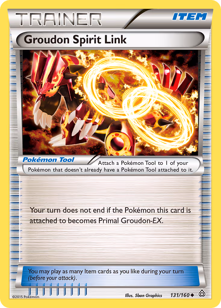 Groudon Spirit Link 131/160 Pokemon card