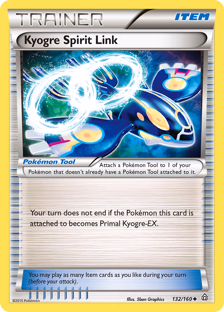 Kyogre Spirit Link 132/160 Pokemon card