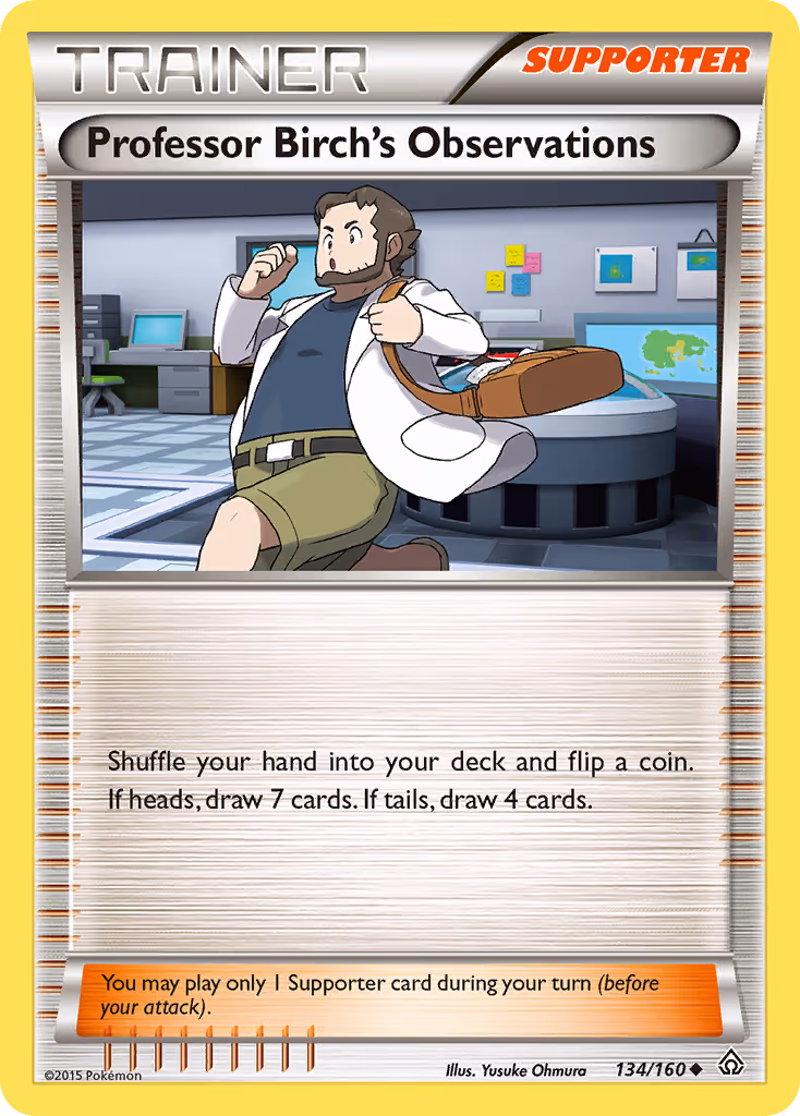 Professor Birch's Observations 134/160 Pokemon card
