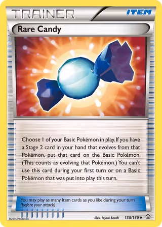 Rare Candy 135/160 Pokemon card