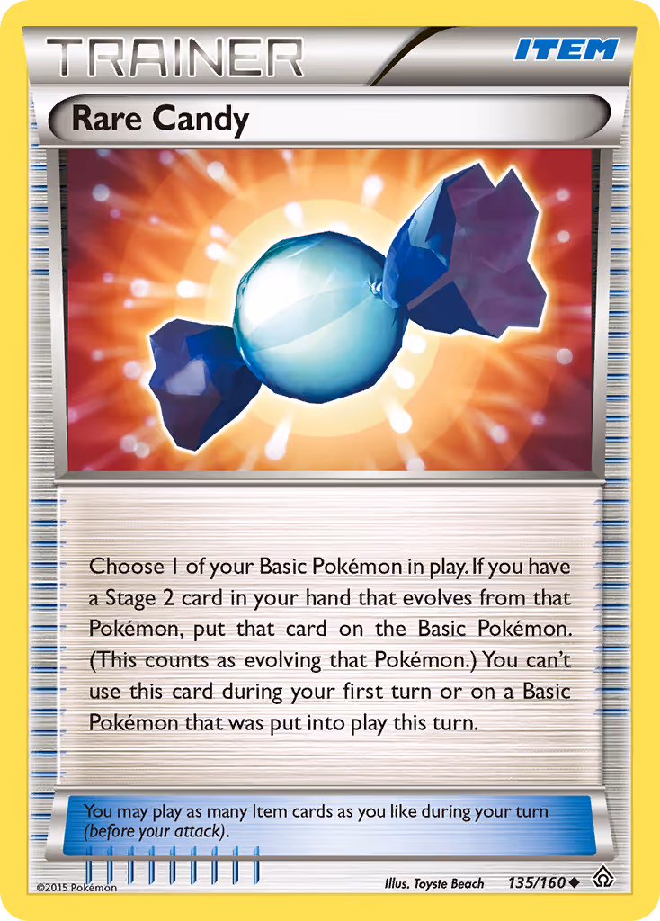 Rare Candy 135/160 Pokemon card
