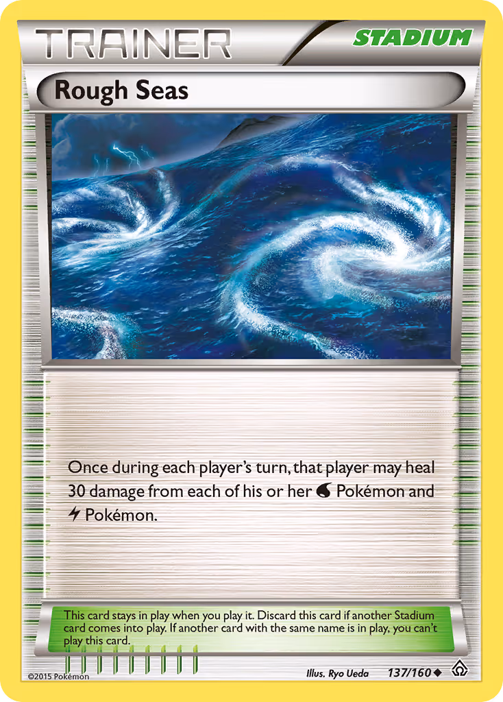 Rough Seas 137/160 Pokemon card