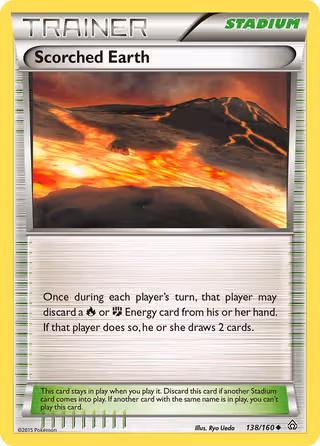 Scorched Earth 138/160 Pokemon card