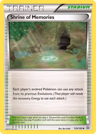 Shrine of Memories 139/160 Pokemon card