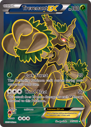 Trevenant EX 145/160 Pokemon card