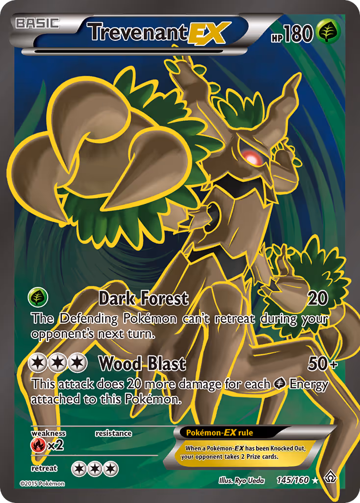 Trevenant EX 145/160 Pokemon card