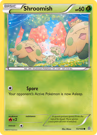 Shroomish 15/160 Pokemon card