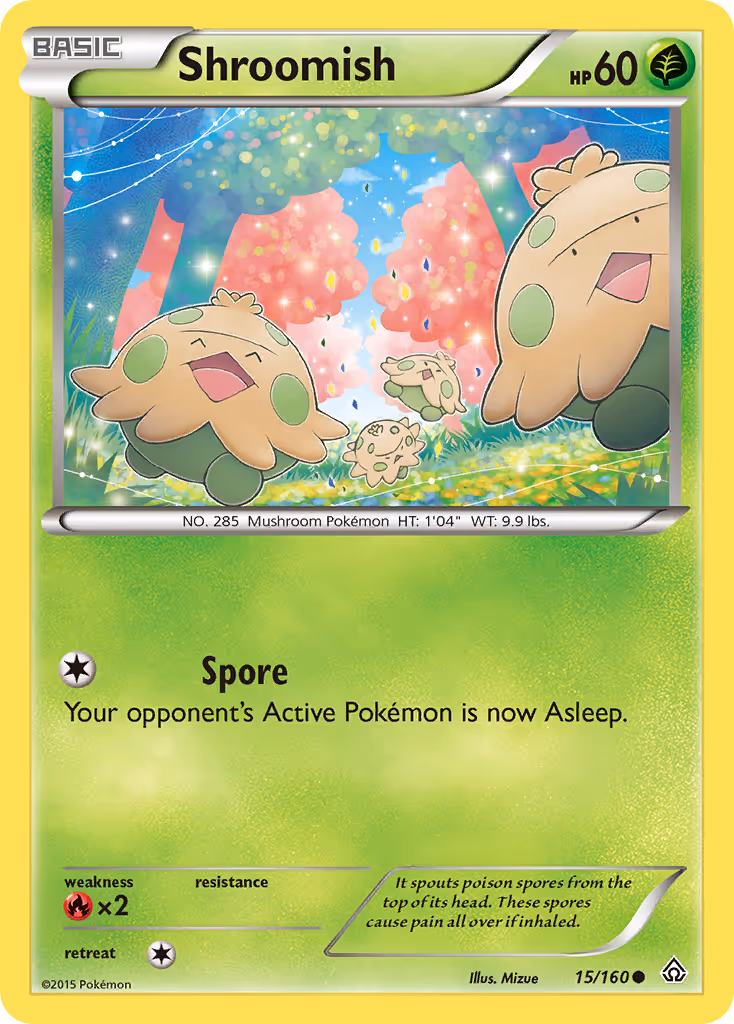 Shroomish 15/160 Pokemon card