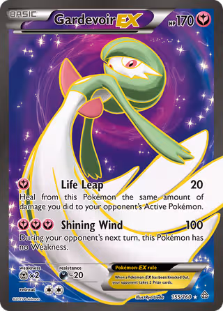 Gardevoir EX 155/160 Pokemon card