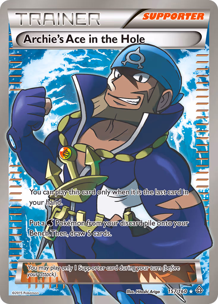Archie's Ace in the Hole 157/160 Pokemon card
