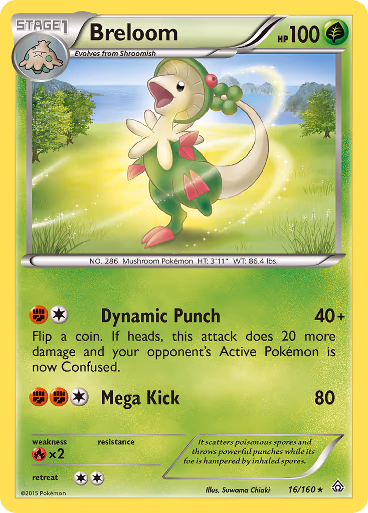 Breloom 16/160 Pokemon card