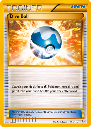 Dive Ball 161/160 Pokemon card