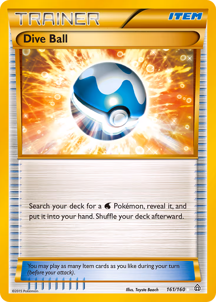 Dive Ball 161/160 Pokemon card
