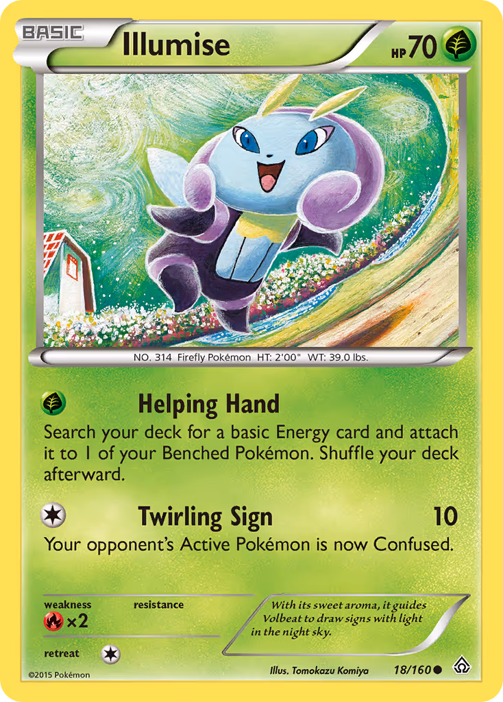Illumise 18/160 Pokemon card