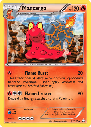 Magcargo 23/160 Pokemon card