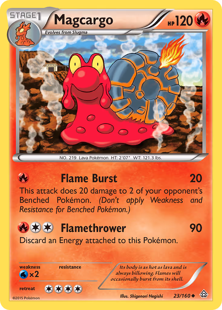 Magcargo 23/160 Pokemon card