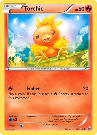 Torchic 25/160 Pokemon card