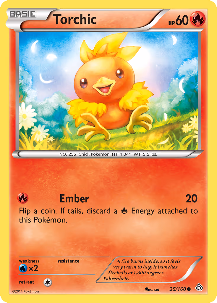 Torchic 25/160 Pokemon card